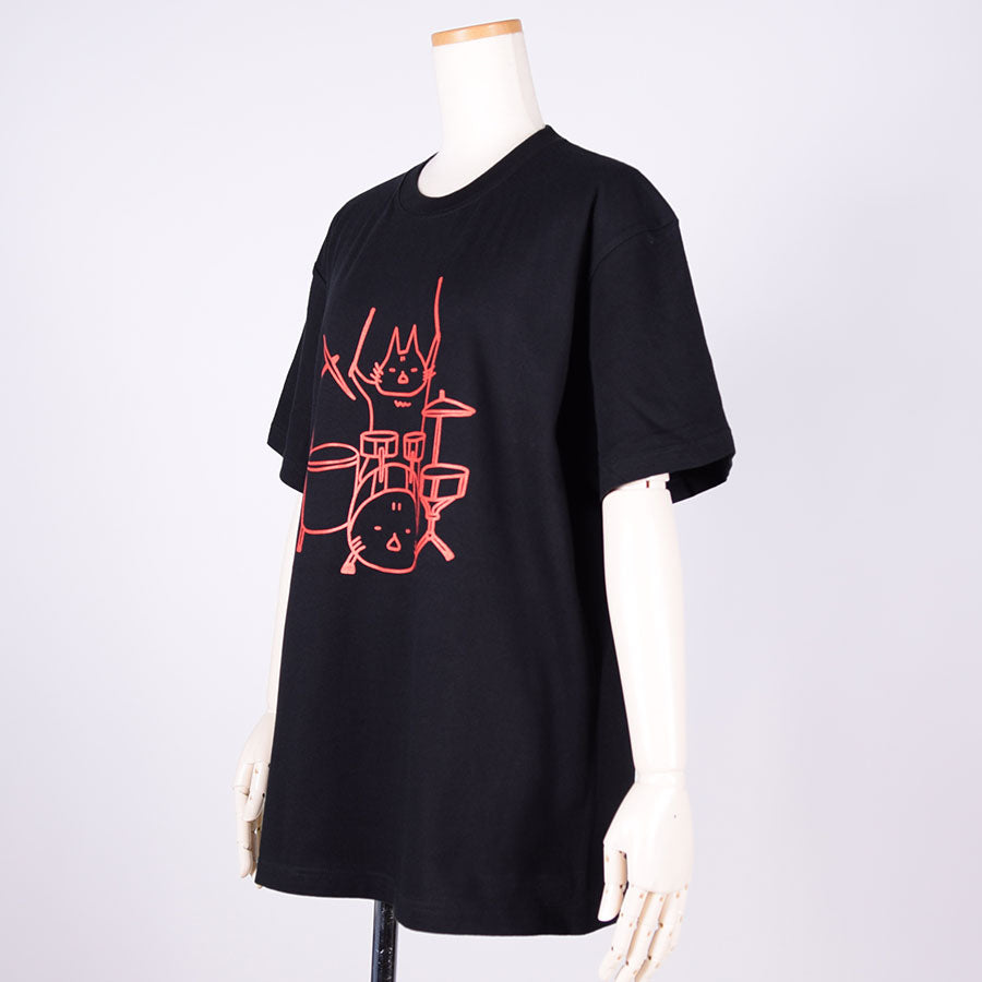 MINT NeKO Tama T -shirt BK-ORG / L