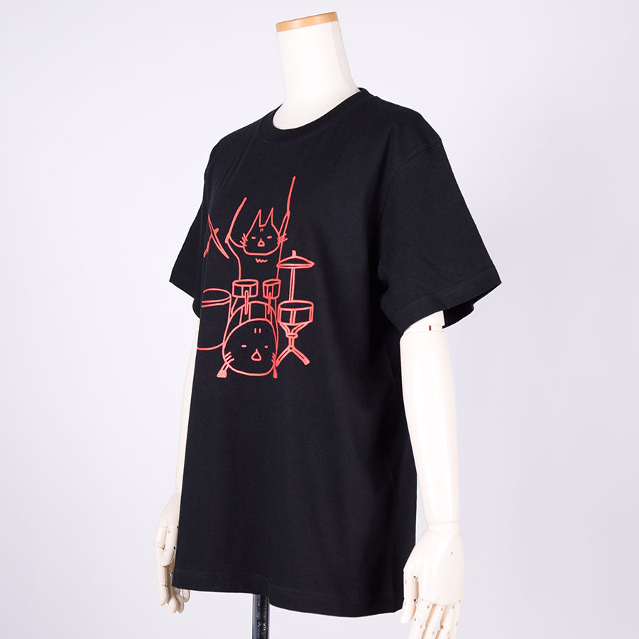 MINT NeKO Tama T -shirt BK-ORG / M