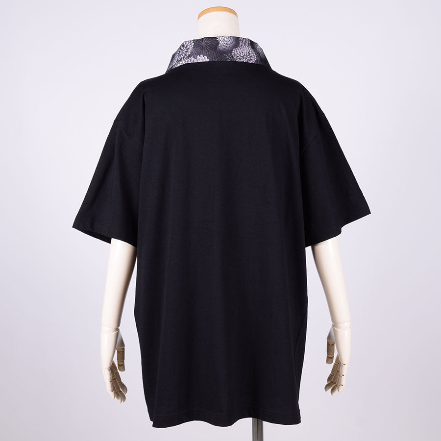 gouk 着物襟Tシャツ BK-BK・L