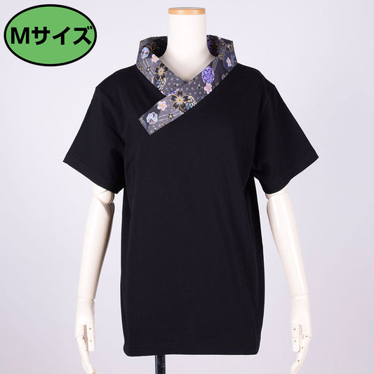 gouk 着物襟Tシャツ BK-YEL・M