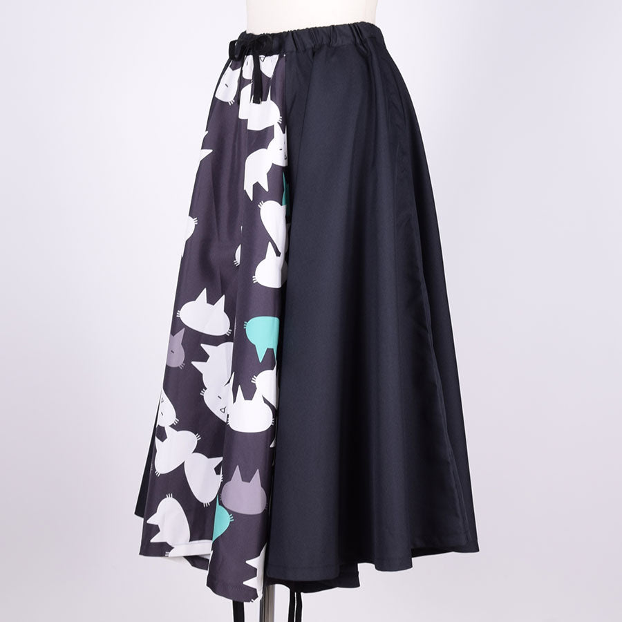 MINT NeKO Gathered Flare Skirt