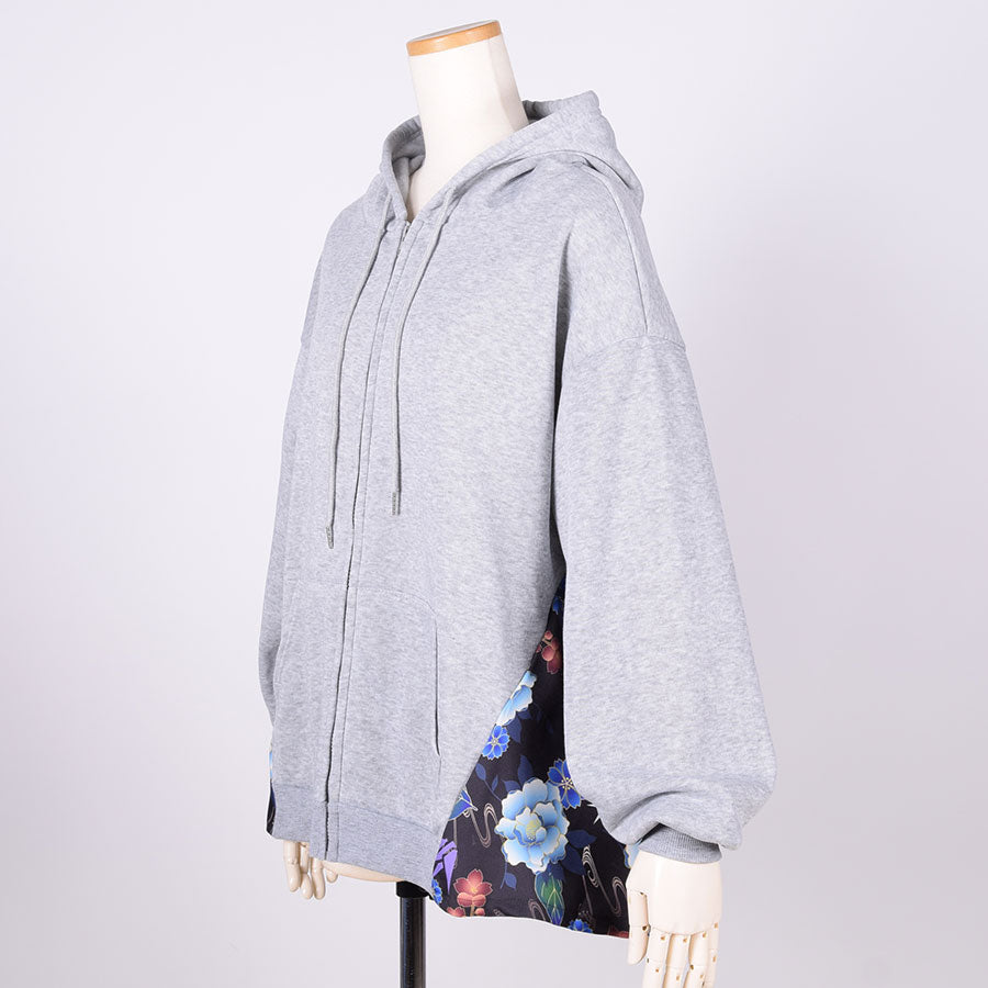 [One of a kind] TKg Hoodie With a Round Japanese Pattern