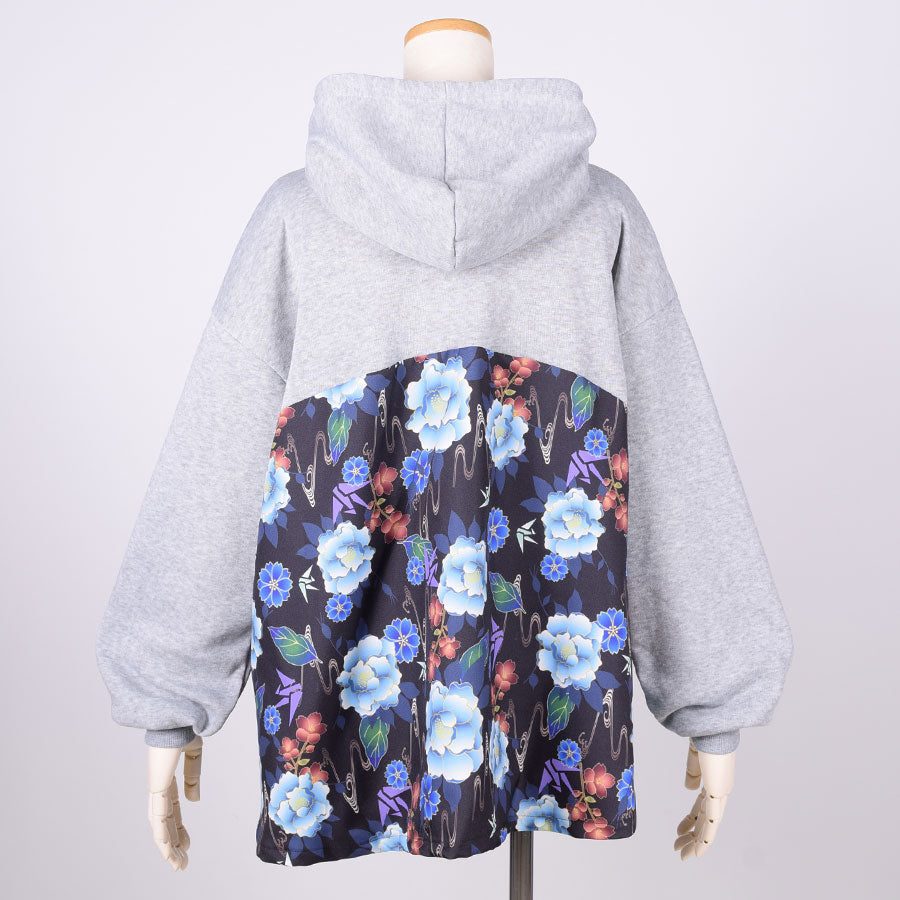 [One of a kind] TKg Hoodie With a Round Japanese Pattern