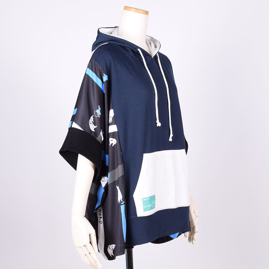 MINT NEKO Multicolor Patchwork Hoodie  / NV