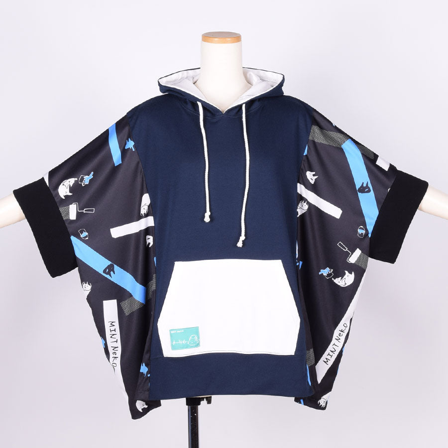 MINT NEKO Multicolor Patchwork Hoodie  / NV