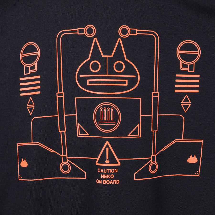 MINT NeKO Robo BIG Hoodie / BK-ORG