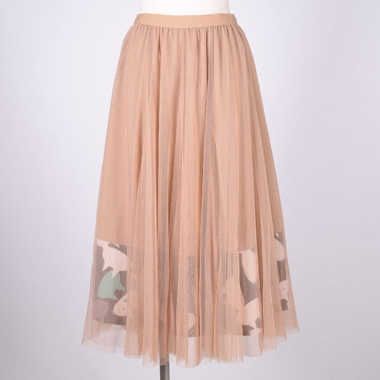 MINT NeKO Tulle Skirt / BEG