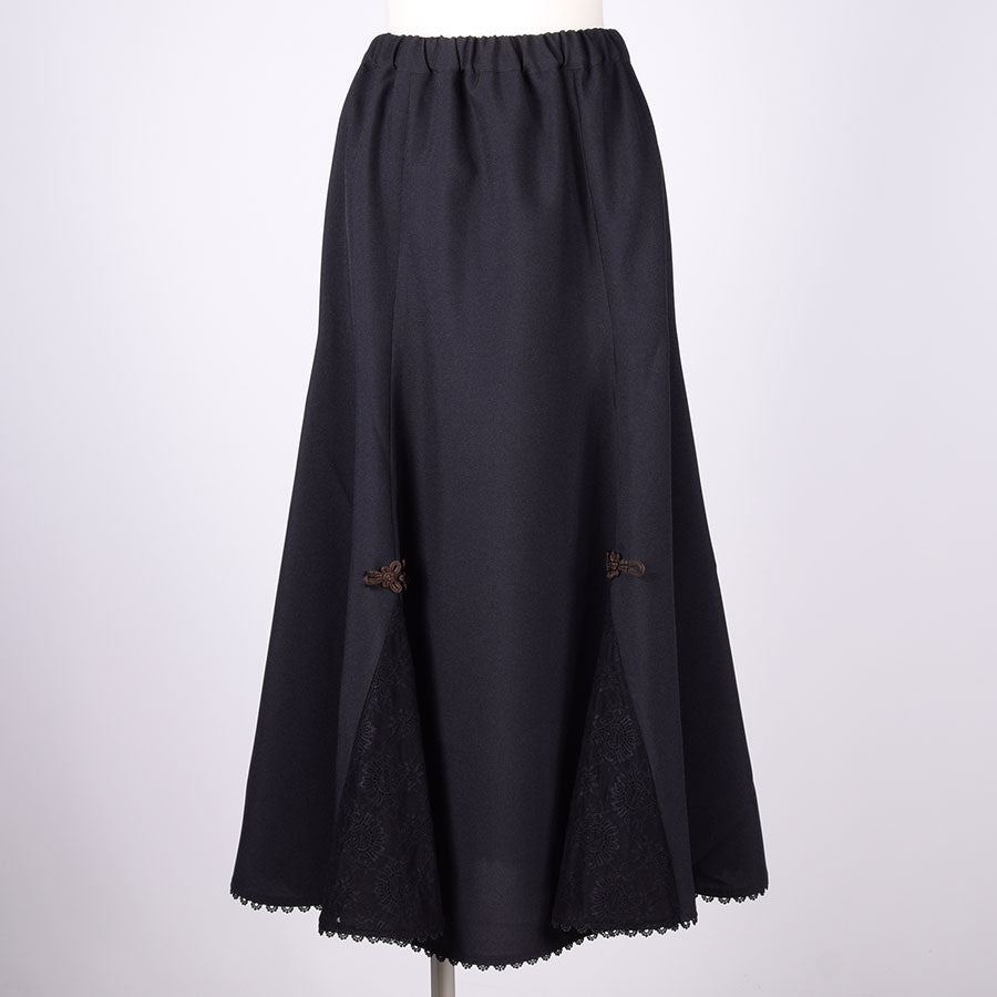 Moriguchika Chinoiserie Mermaid Skirt / BK-BRN