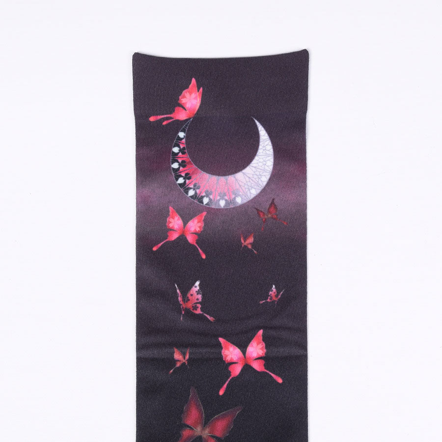 Moriguchika Abyss Butterfly Over Knee Socks  / RD