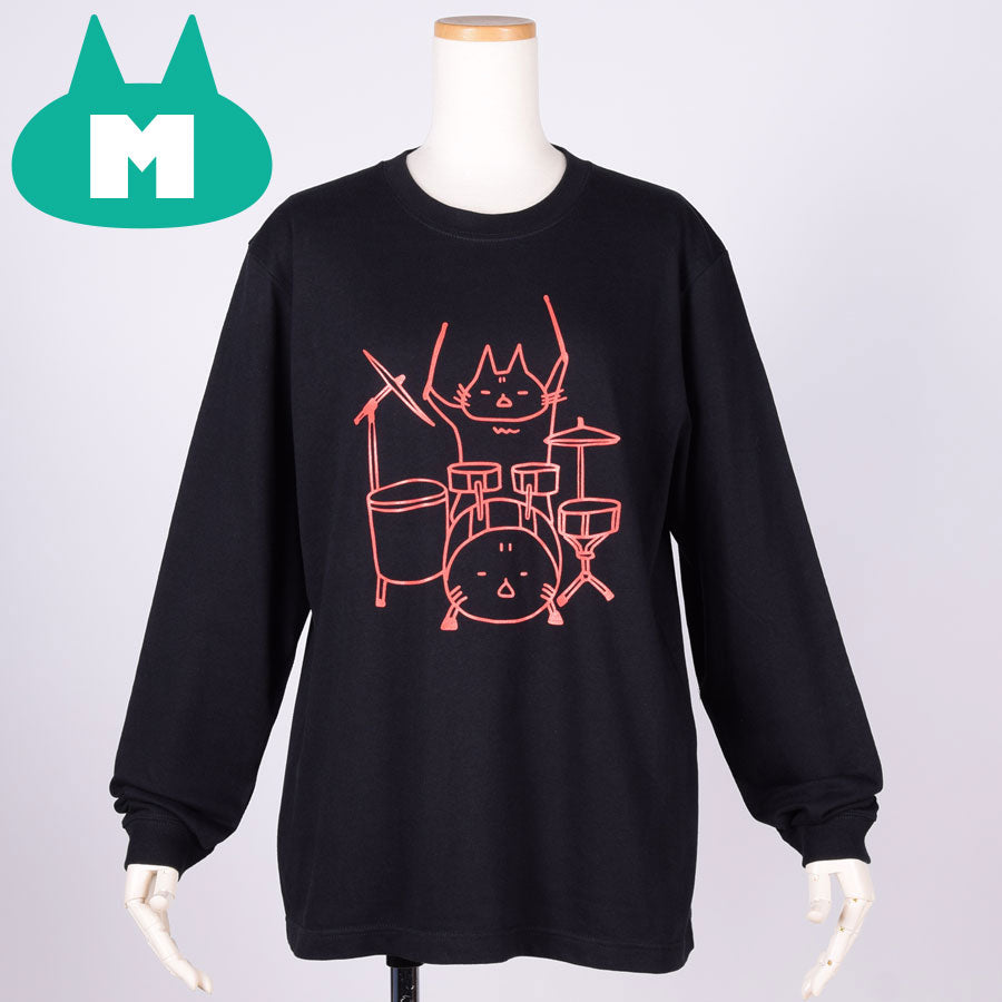 MINT NeKO Tama's drum Long Sleeve T-shirt  / M