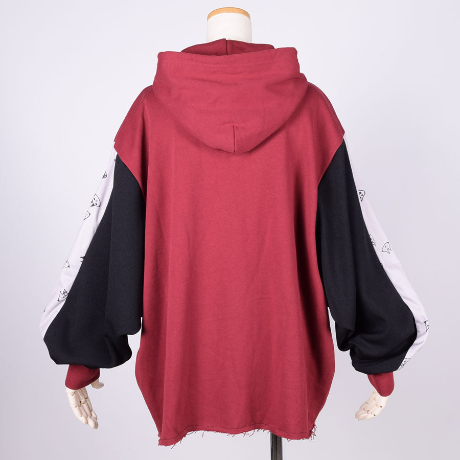 MINT NeKO Volume Sleeve Hoodie RD / XXL