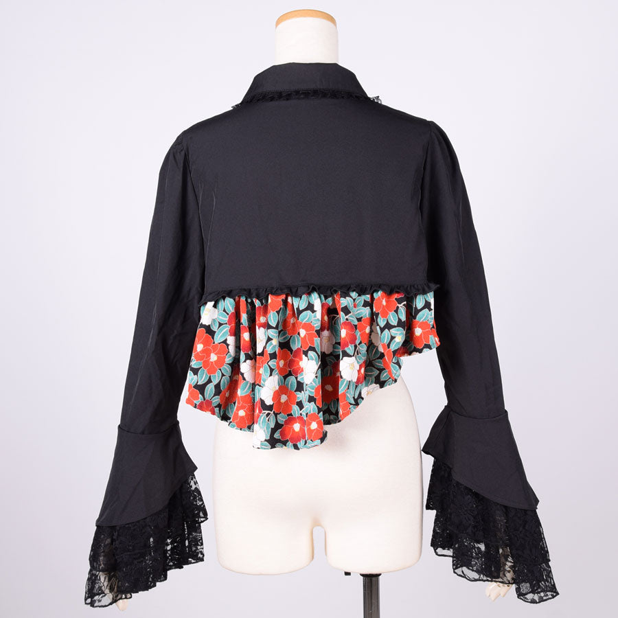 [One of a kind] TKg Camellia at the end of the year, Decoration Shirt Sleeves