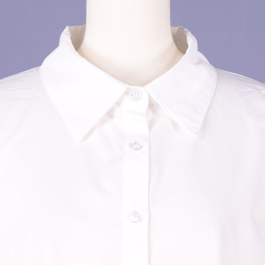 [One of a kind] TKg Camellia at the end of the year, Pleat Switching Shirt