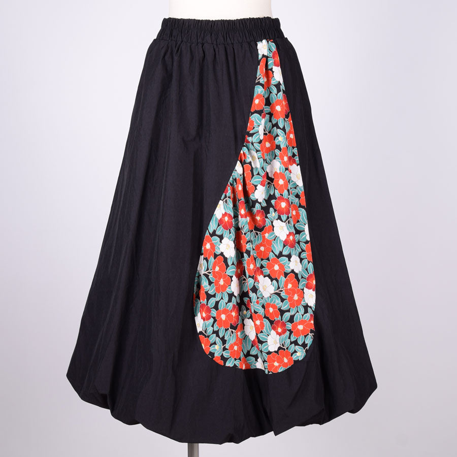 [One of a kind] TKg Camellia at the end of the year, Camellia Baloon Skirt