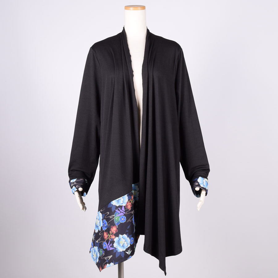 gouk Fluttering Long Cardigan / BK-BL
