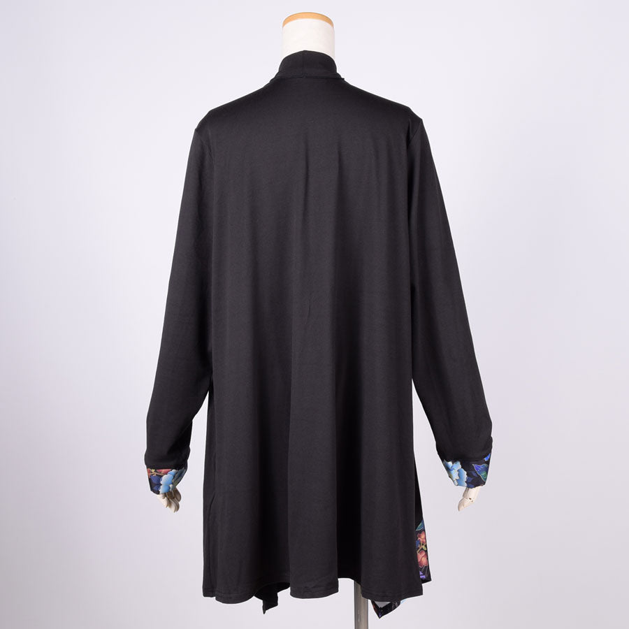 gouk Fluttering Long Cardigan / BK-BL