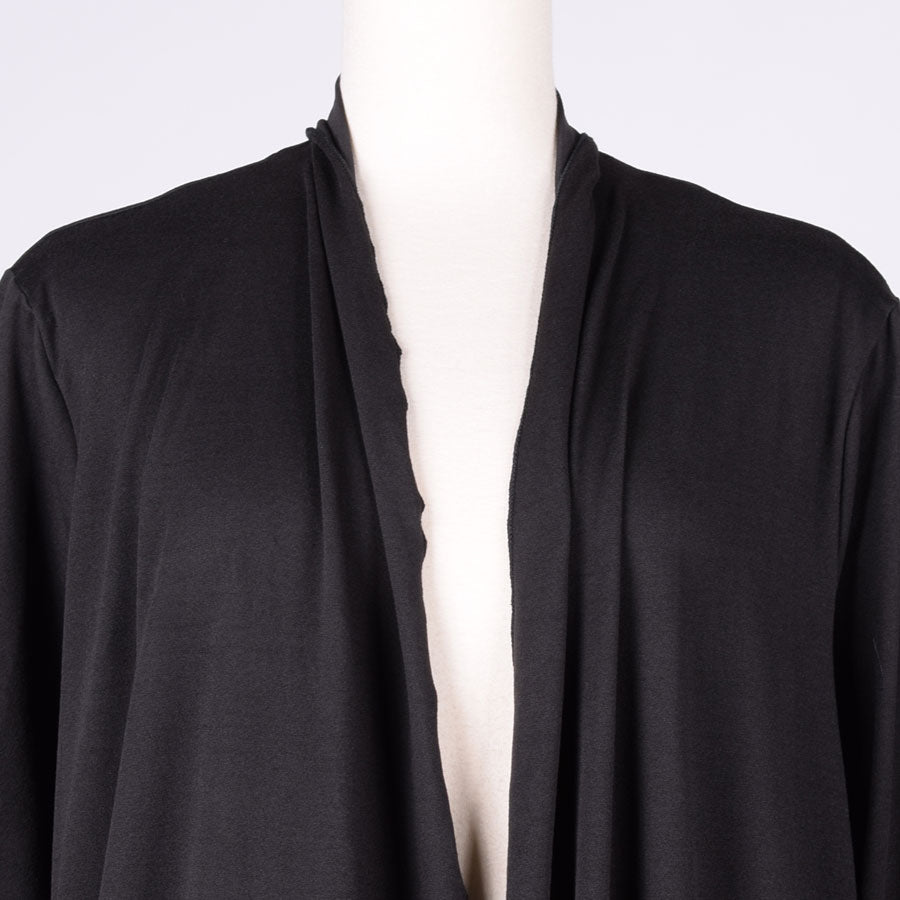 gouk Fluttering Long Cardigan / BK-BL