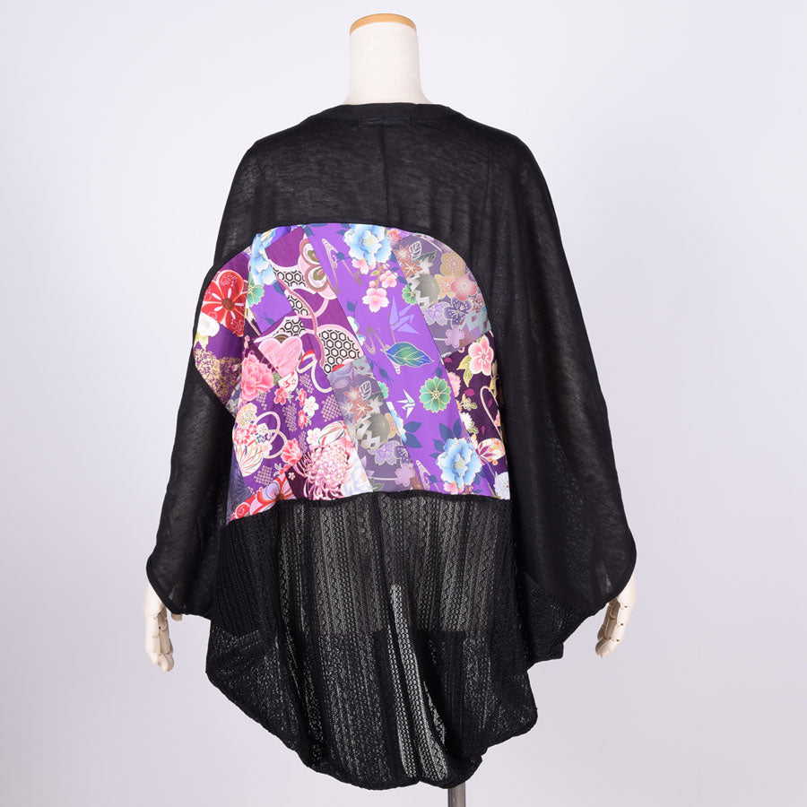 [One of a kind item] TKg Purple Patchwork, Flying Squirts Cardigan