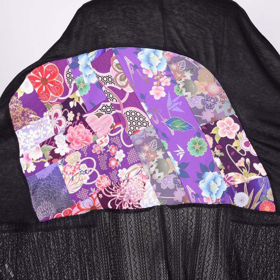 [One of a kind item] TKg Purple Patchwork, Flying Squirts Cardigan