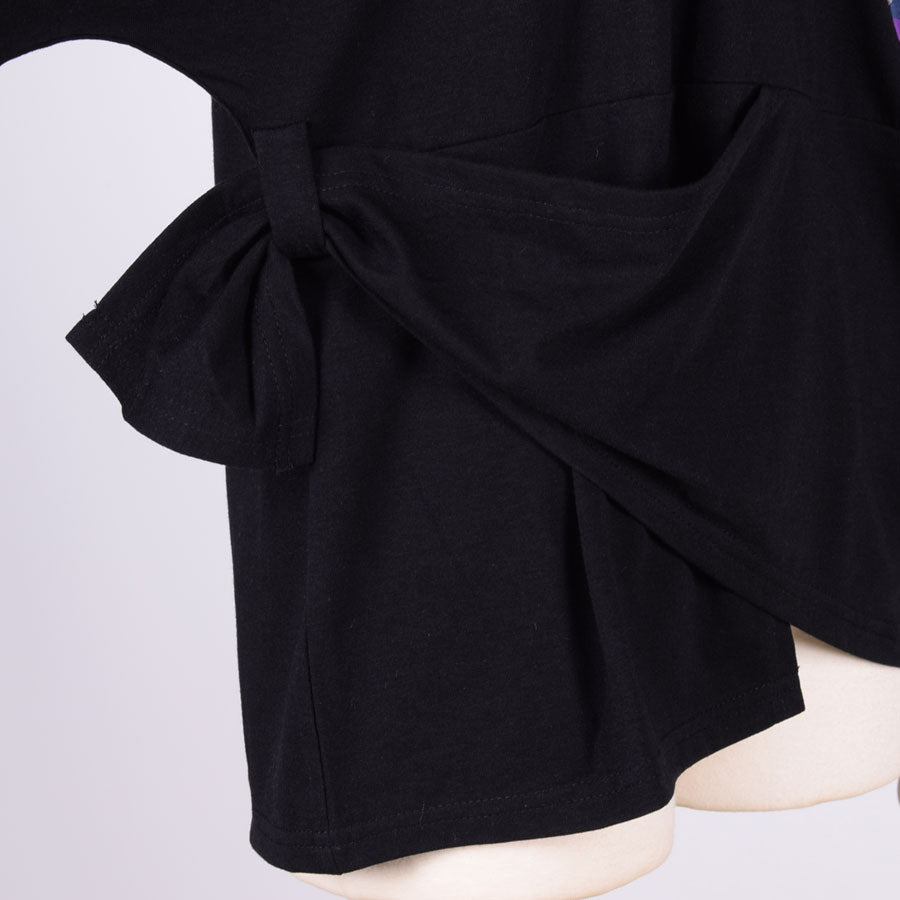 [One-of-a-kind item] TKg Purple Patchwork Knot Top