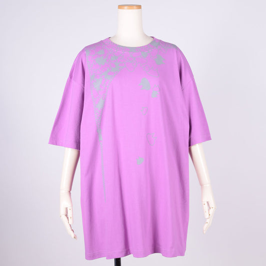 MINT NeKO Zipper Print Big T-Shirt / PK