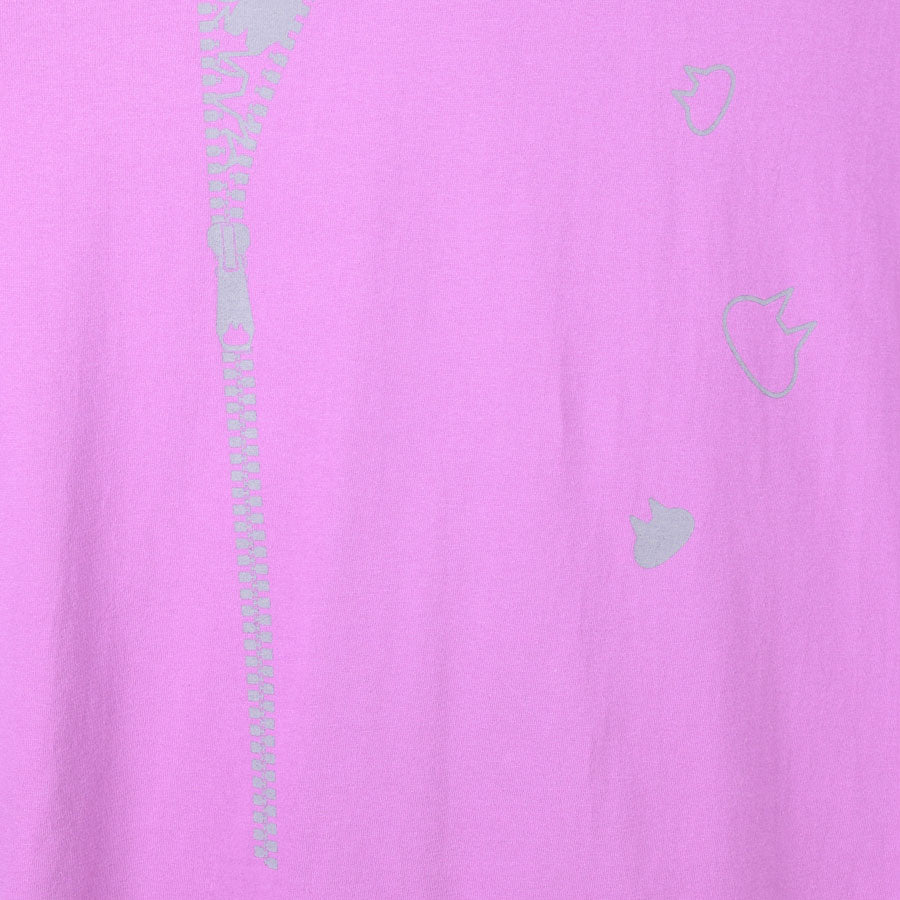 MINT NeKO Zipper Print Big T-Shirt / PK