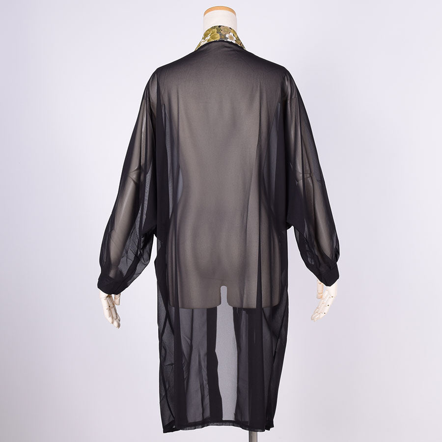 [One-of-a-kind] TKg Crane of Darkness Long Transparent Shirt