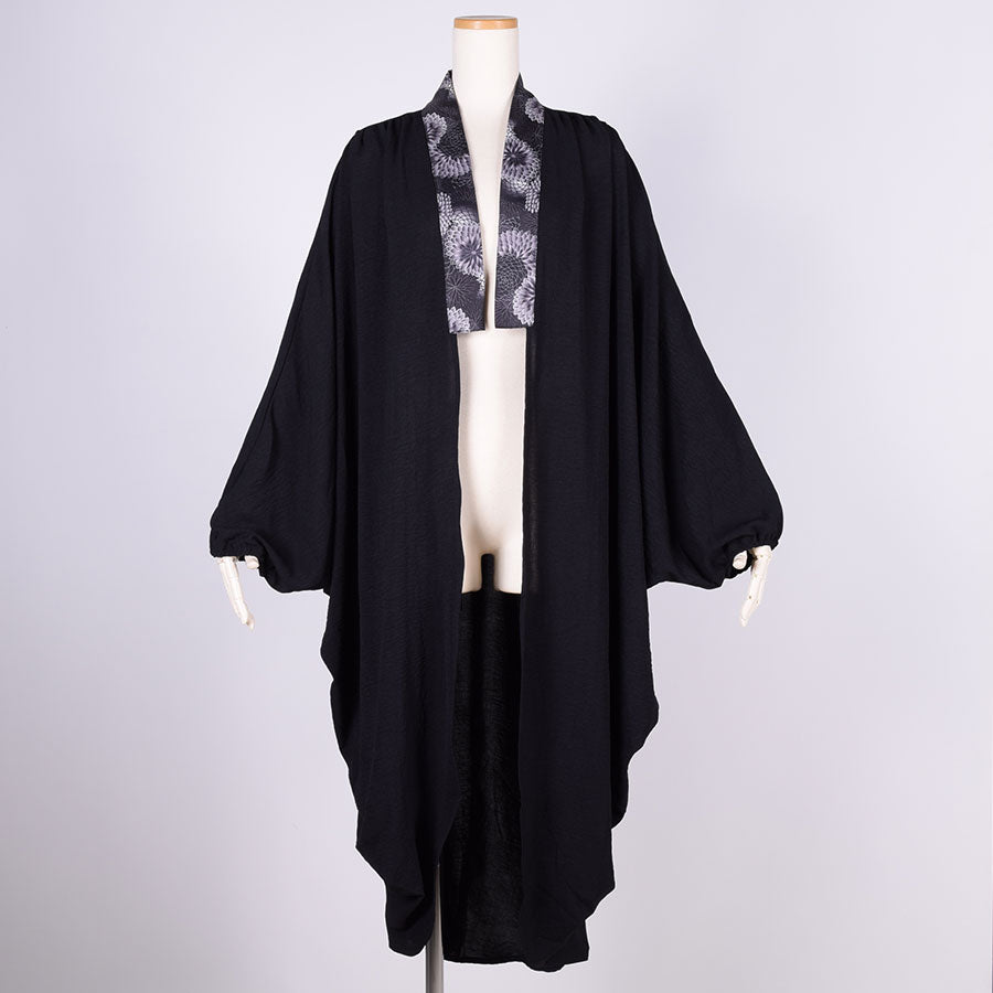 gouk Fluffy Long Cardigan / BK-BK