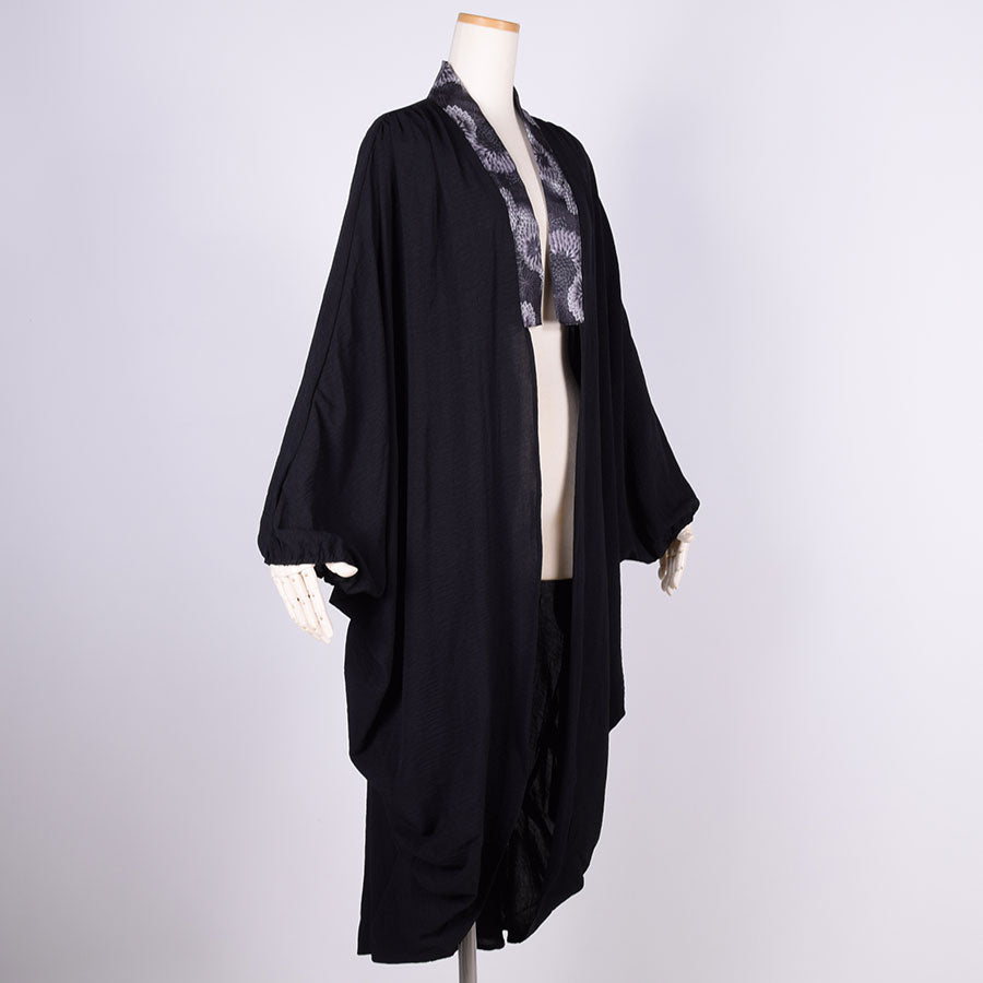 gouk Fluffy Long Cardigan / BK-BK