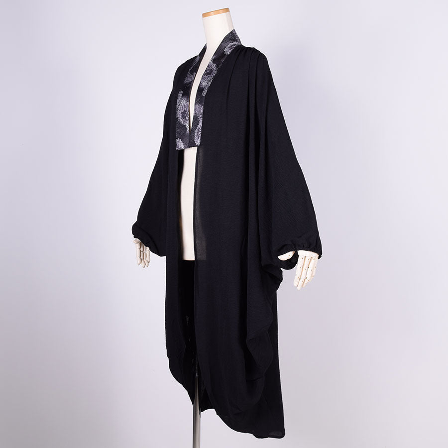 gouk Fluffy Long Cardigan / BK-BK