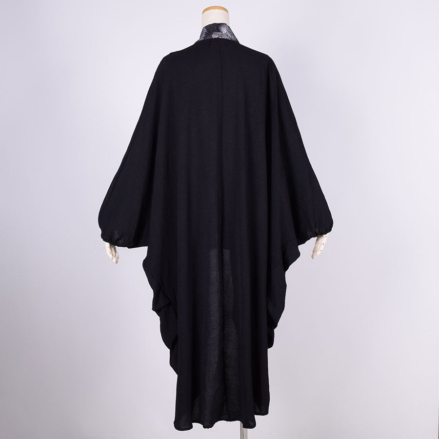 gouk Fluffy Long Cardigan / BK-BK