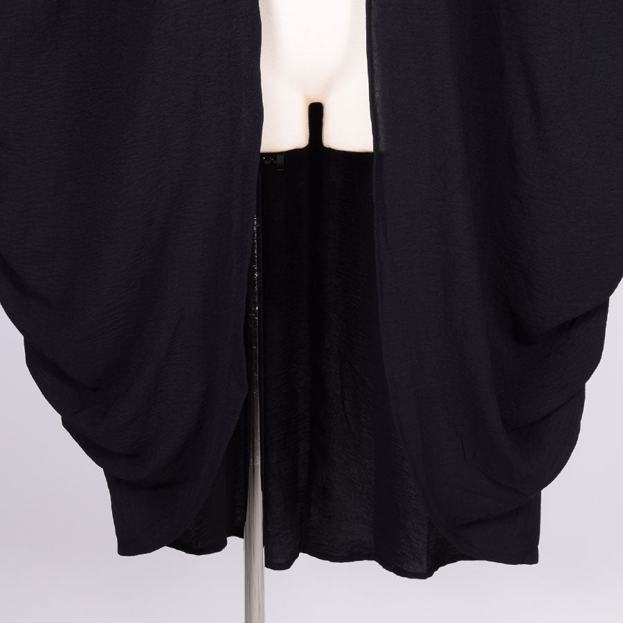gouk Fluffy Long Cardigan / BK-BK