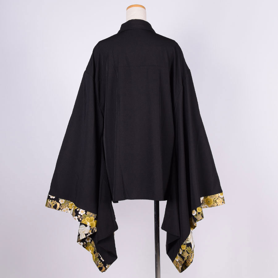 [One-of-a-kind item] TKg Crane of Darkness Furisode Shirt