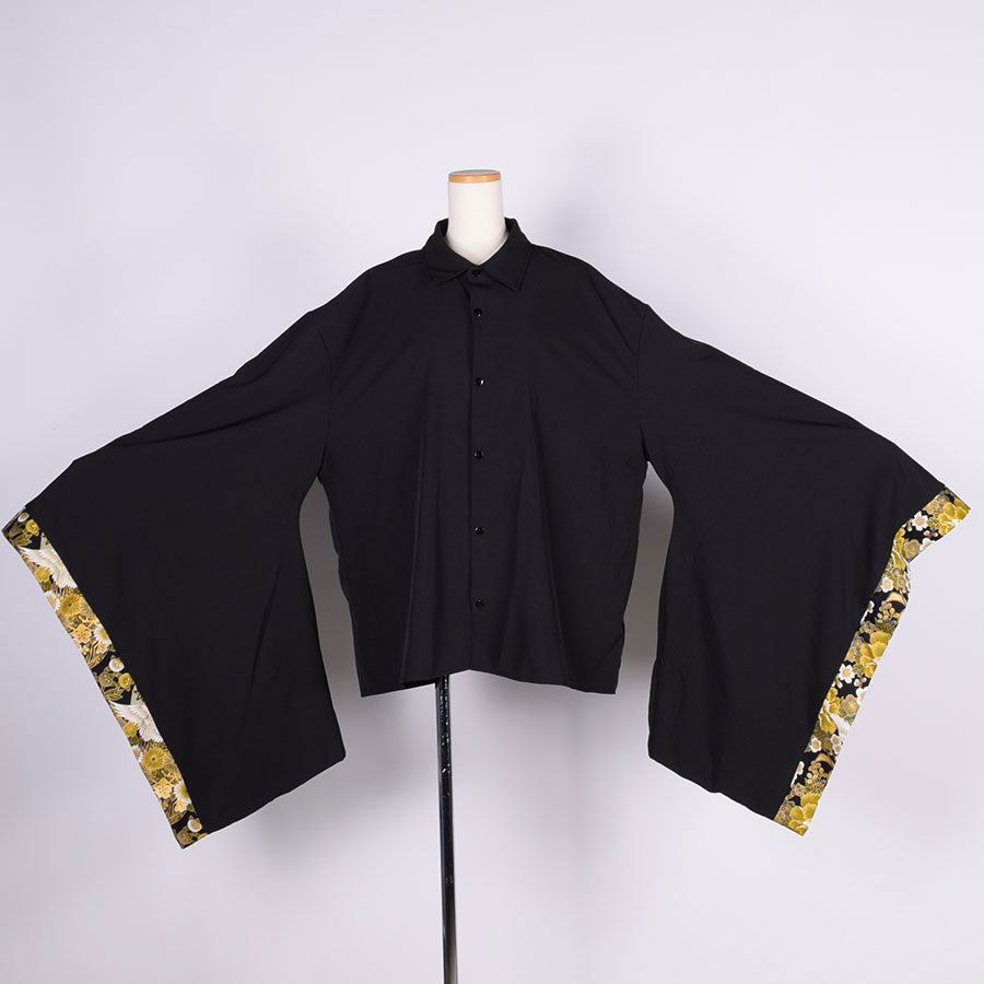 [One-of-a-kind item] TKg Crane of Darkness Furisode Shirt