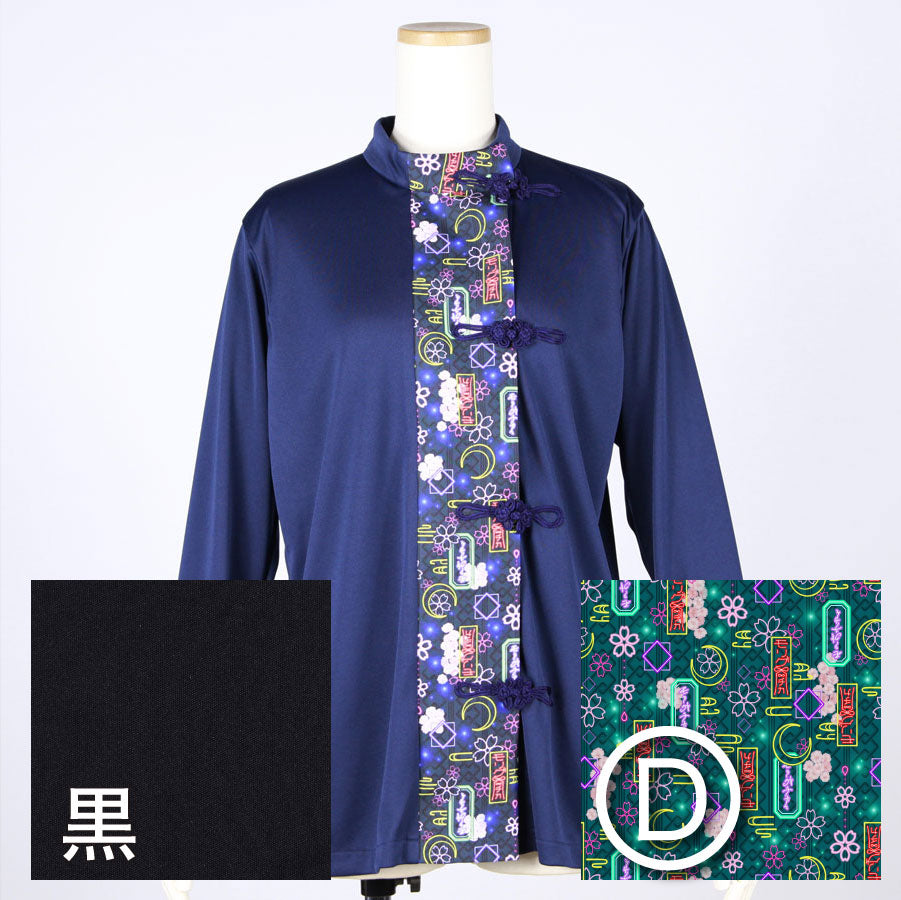 【受注】モリグチカ 和柄切り替えシノワズリトップス