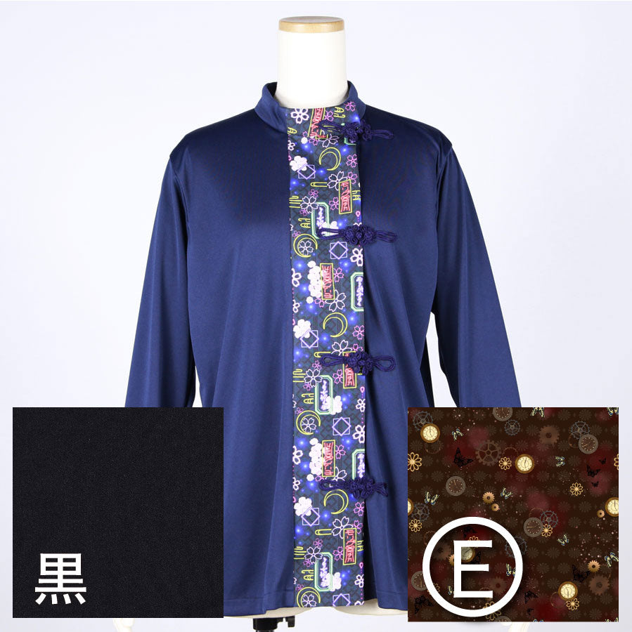 【受注】モリグチカ 和柄切り替えシノワズリトップス