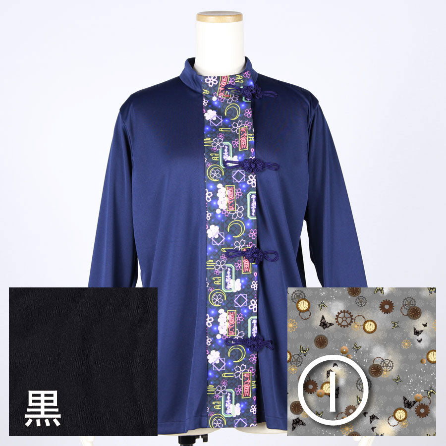 【受注】モリグチカ 和柄切り替えシノワズリトップス