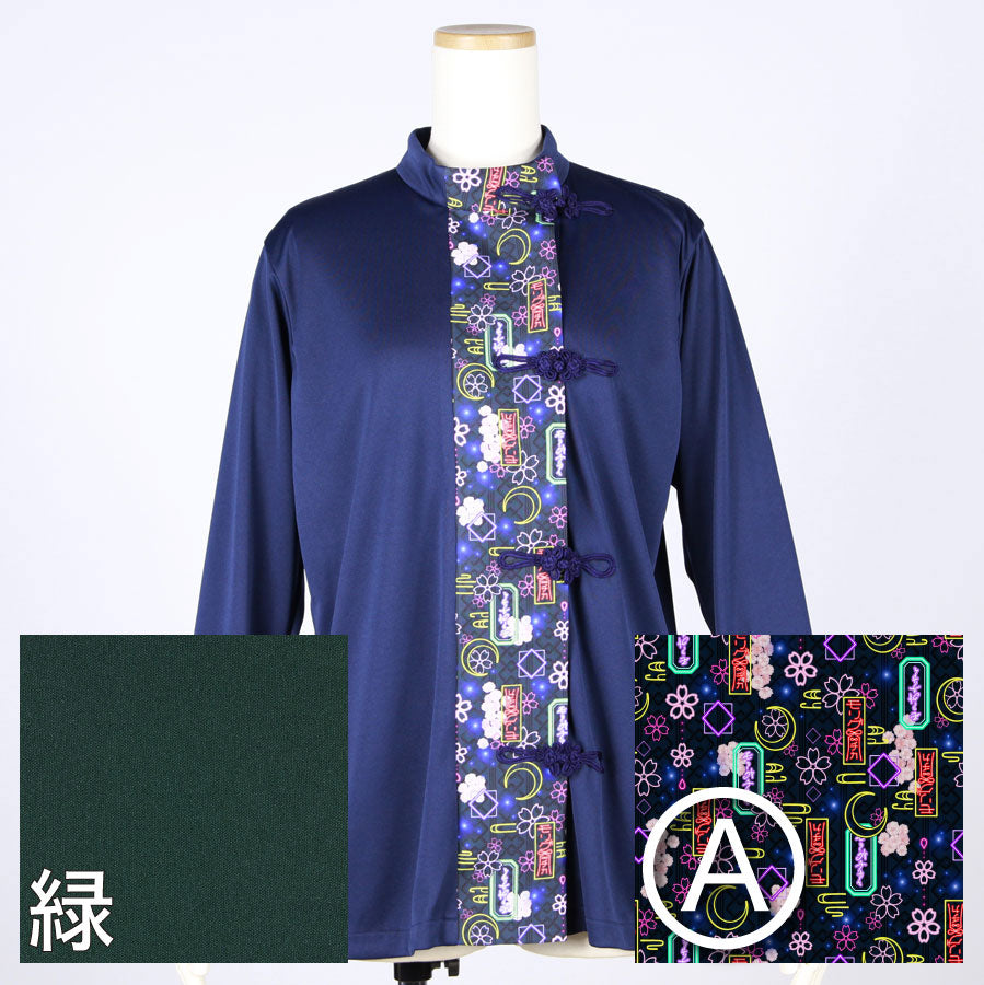 【受注】モリグチカ 和柄切り替えシノワズリトップス