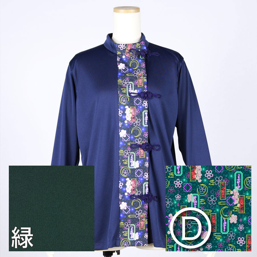 【受注】モリグチカ 和柄切り替えシノワズリトップス