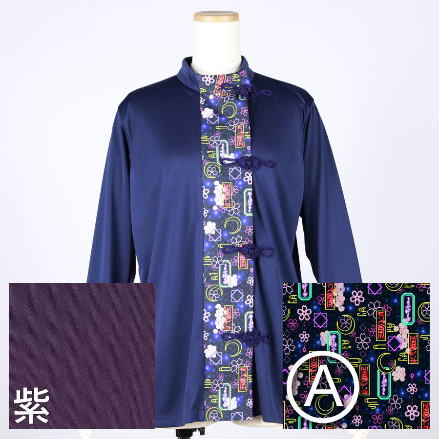 【受注】モリグチカ 和柄切り替えシノワズリトップス