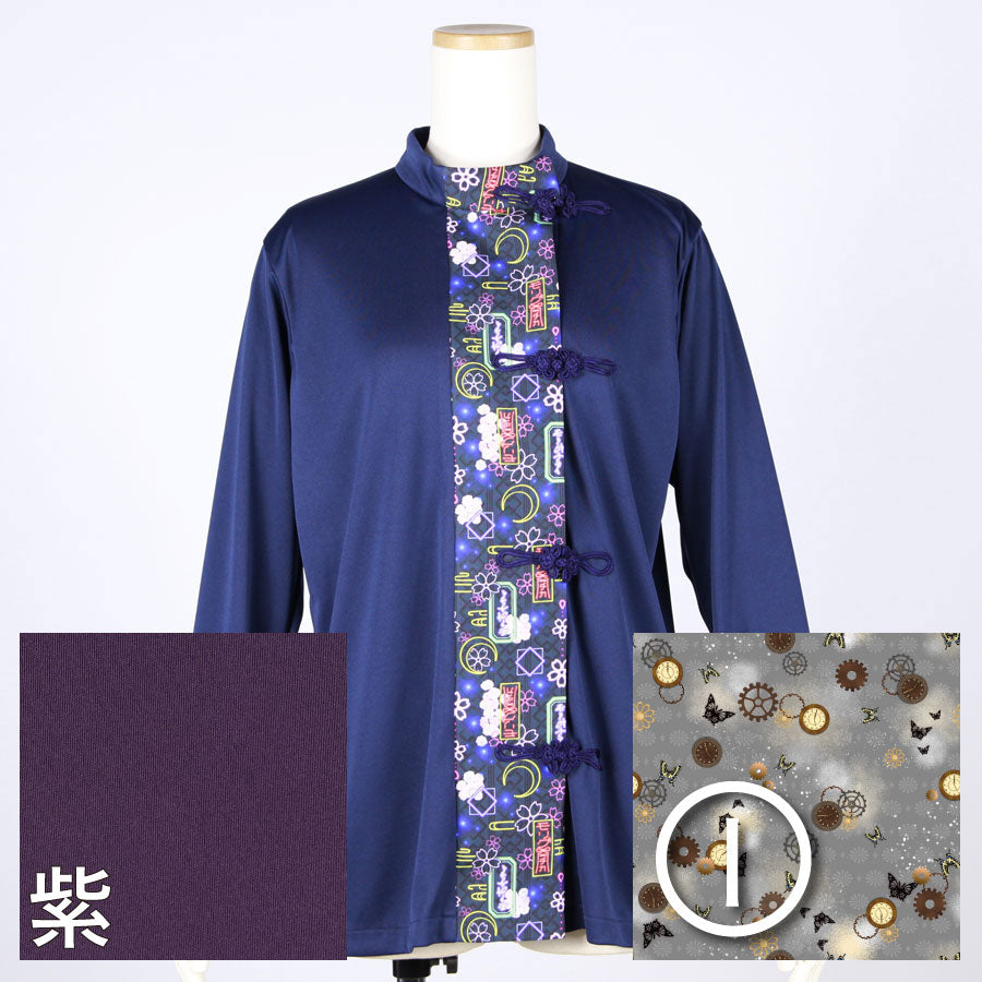 【受注】モリグチカ 和柄切り替えシノワズリトップス