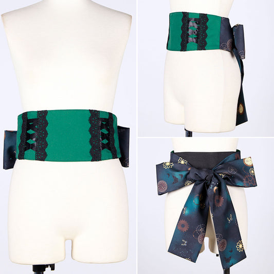 モリグチカ 異国浪漫の帯ベルトGRN-BK