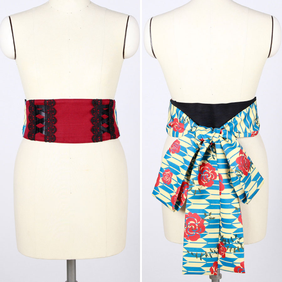 Moriguchika Exotic Romantic Obi Belt Plus Size / RD-YEL