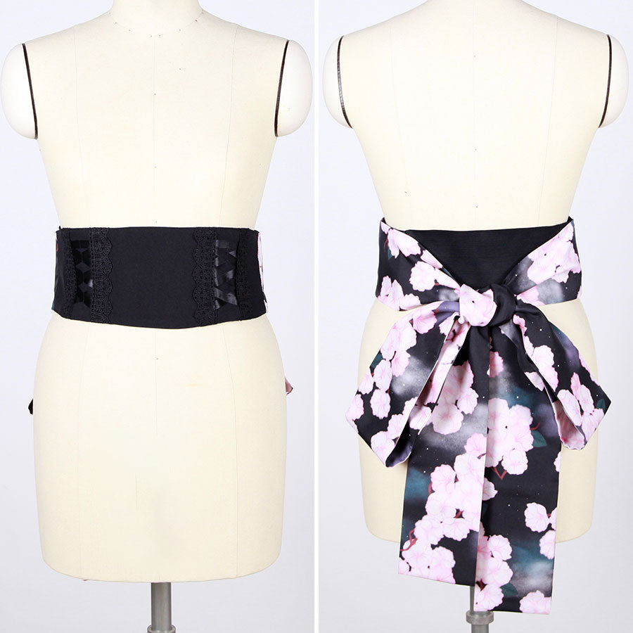 Moriguchika Exotic Romantic Obi Belt Plus Size / BK-PK