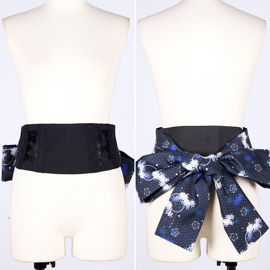 モリグチカ 異国浪漫の帯ベルトBK-WH