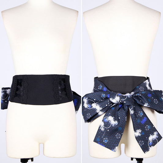 モリグチカ 異国浪漫の帯ベルトBK-WH