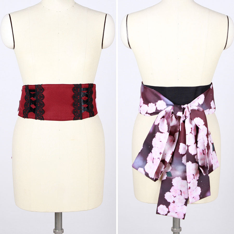 Moriguchika Exotic Romantic Obi Belt Plus Size / RD-PUR