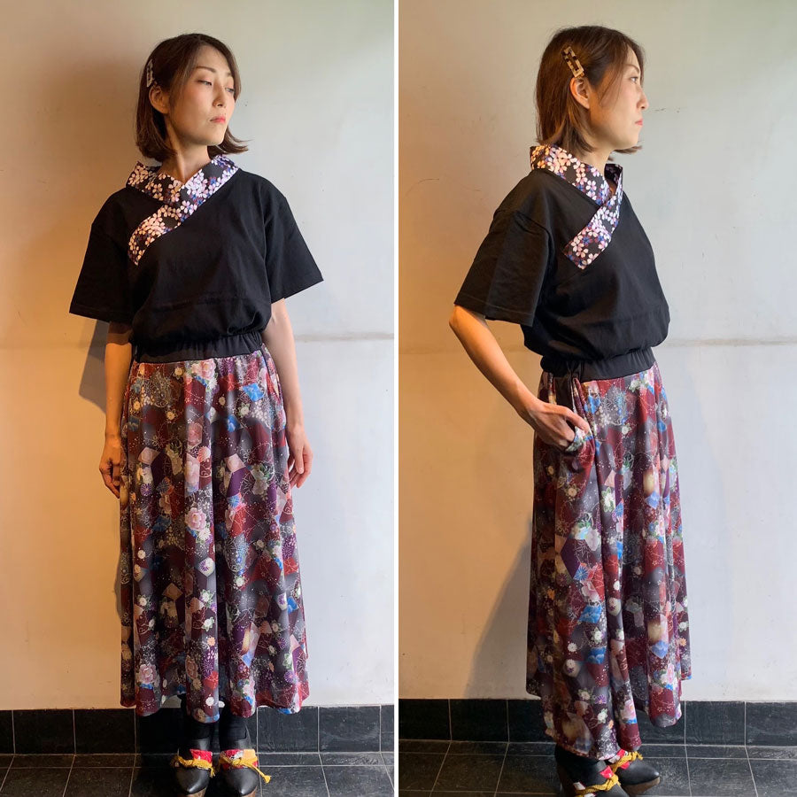 gouk kimono Collar T -shirt / G
