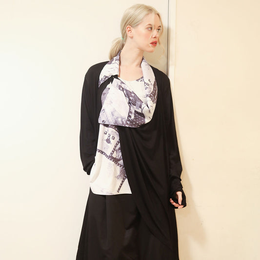 Mint NEKO Asymmetry Cardigan
