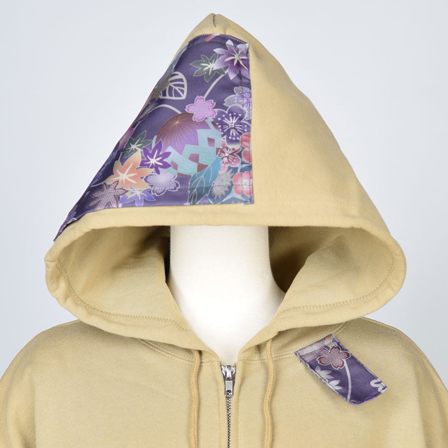 TKg one -piece Japanese pattern hoodie